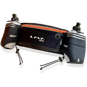 Hydrabelt Running Belt with Water Bottles Adjustable 2 Phone Pockets New NWT